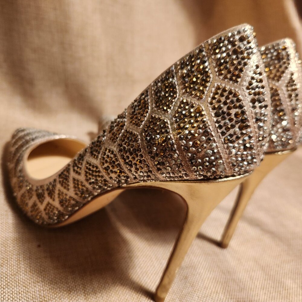 Vince Camuto Imagine Camino Oliver Sparkly Rhinestone Embellished Heels Size 7.5 - Picture 6 of 12